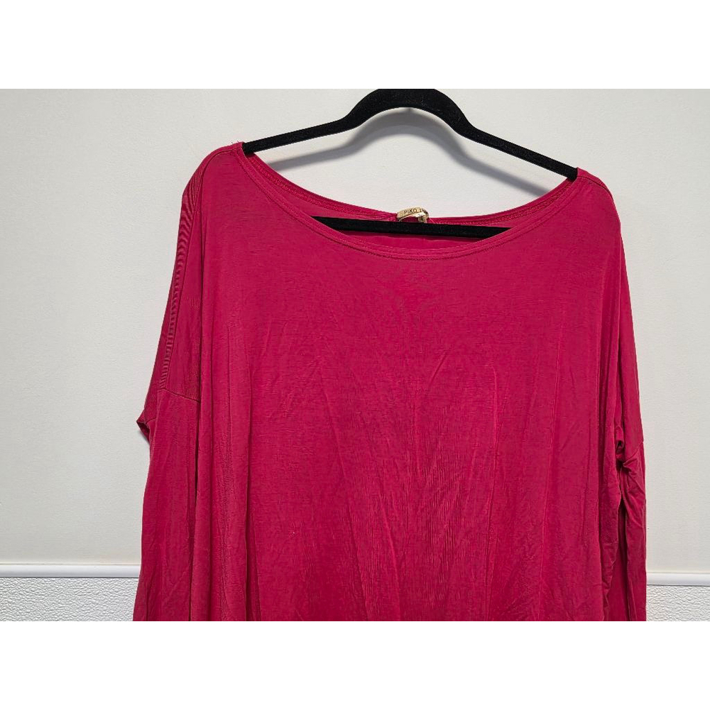 Women's Piko 1988 Top Size L Red Long Sleeve - Picture 3 of 9